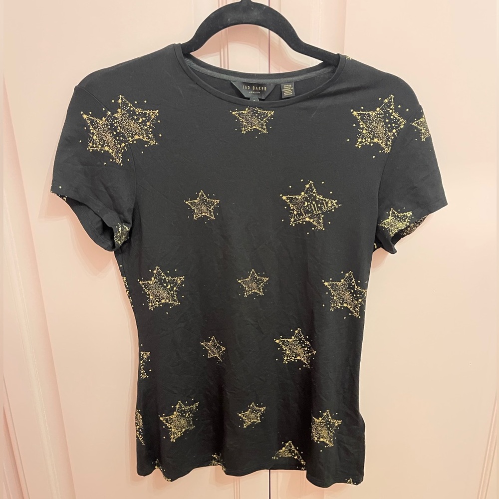 Ted Baker, black shirt, t-shirt